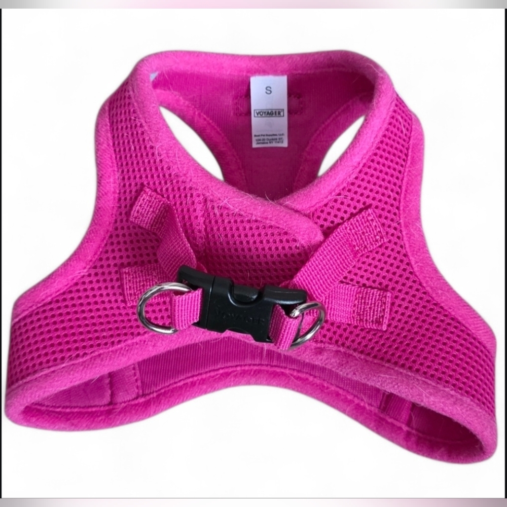 🐾 Voyager Pink Mesh Dog Harness Sz S